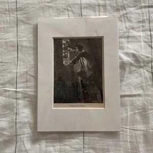 Mounted Antique Print